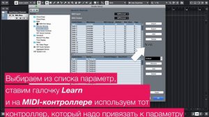 MIDI контроллеры в Cubase
