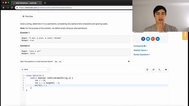Valid Palindrome смотреть онлайн