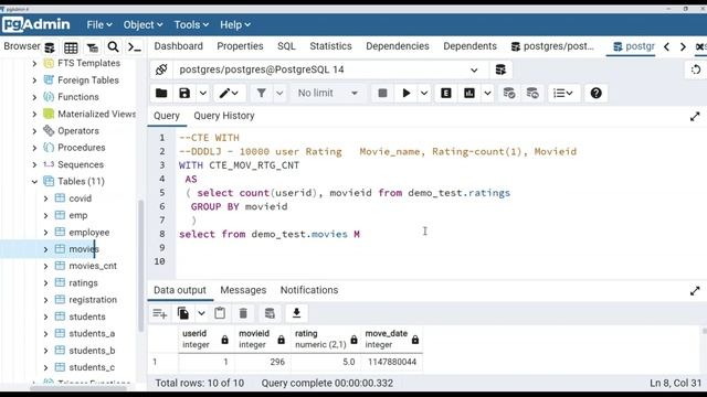 PostgreSQL WITH Queries | Postgres CTE | Common Table Expressions in PostgreSQL | WITH Clause VD#1 смотреть онлайн