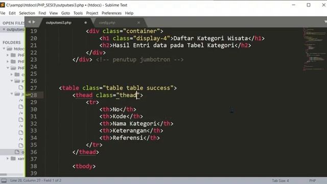 WEB DEVELOPMENT - MEMBUAT OUTPUT - TAMPILAN DATA DARI BASIS DATA - PHP SESSION 3 смотреть онлайн