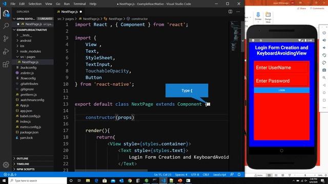 React Native - Login Form Creation Easy Best Tutorials смотреть онлайн