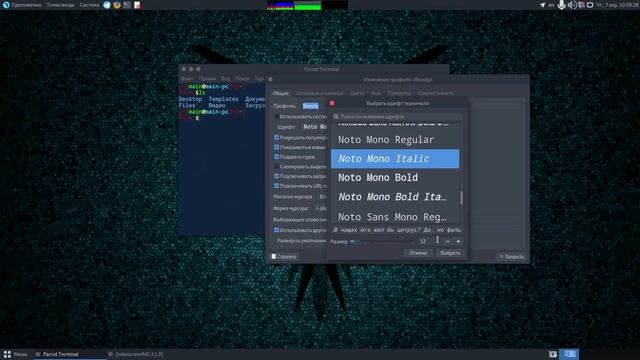 Терминал Parrot Security OS как сделать визуальную часть лучше | Информационная безопасность смотреть онлайн