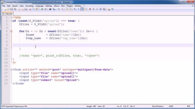 PHP Tutorials Multiple File Uploading Part 2 2 смотреть онлайн