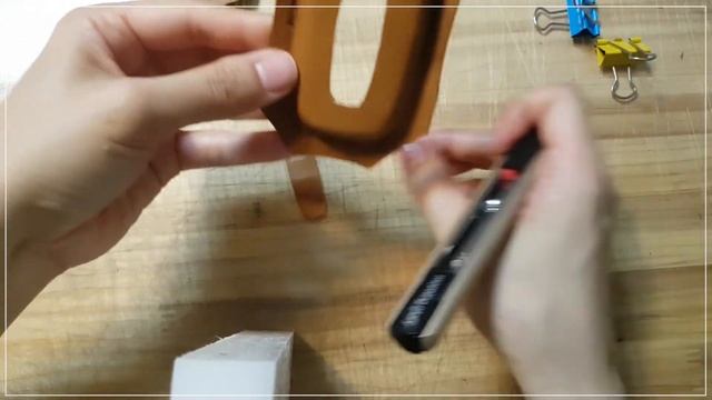 Leather Craft Smart Key Case Made Of Leather Water Molding 가죽공예 물성형으로만든 스마트키케이스