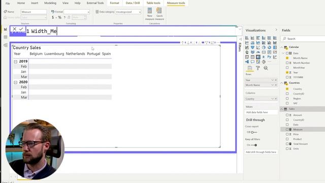 Set Fixed Column Width in Matrix in Power BI смотреть онлайн