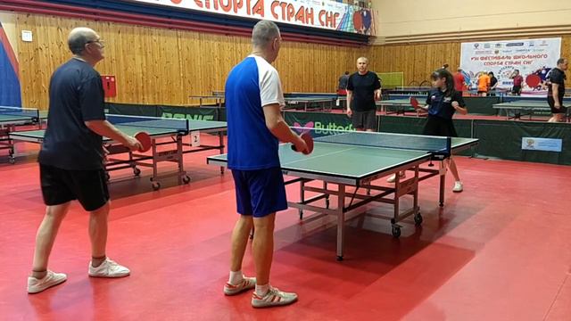 Такасков Сергей (RTTF: 587) /Давыдова Дарина (RTTF: 255) Vs Лысак Игорь (RTTF: 519) / Белов Сергей