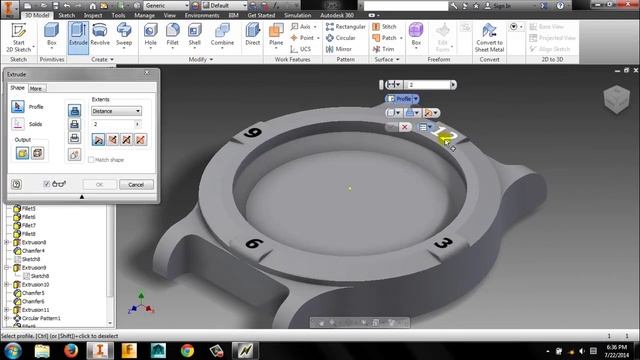Autodesk Inventor | Simple Watch Modeling | Tutorial смотреть онлайн