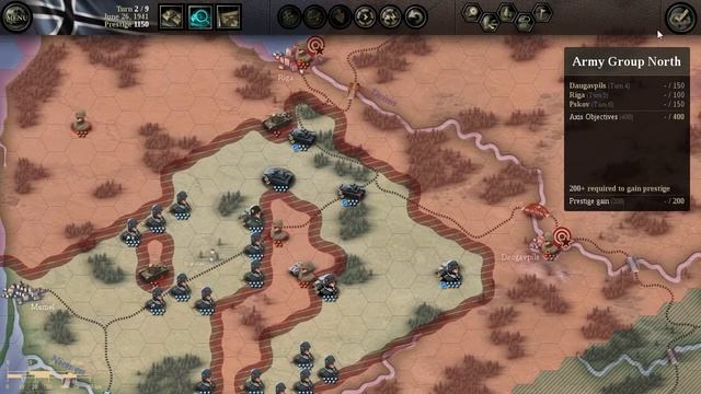 Black Turn №3 Группа армий "Север" Brilliant Victory — Unity of Command смотреть онлайн