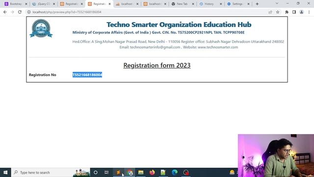 Create student registration form and print preview in PHP and MYSQL | Admission form | Part 2 - смотреть онлайн