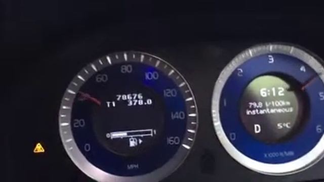 Volvo V70 D5 acceleration (remapped) смотреть онлайн