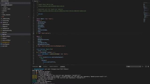 Cấu trúc dự án React Native (Typescript) sử dụng function components смотреть онлайн