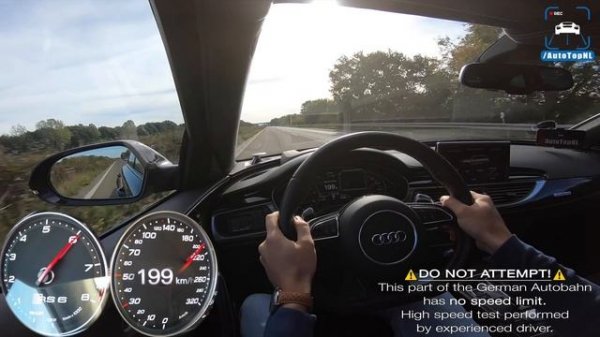 1012HP AUDI RS6 on AUTOBAHN 328km/h NO SPEED LIMIT by AutoTopNL