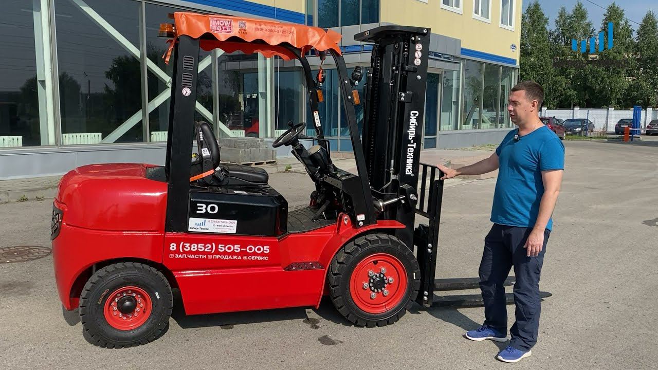 Китайский вилочный погрузчик EP CPCD30T3 грузоподъёмностью 3,0т с Японским двигателем Mitsubishi смотреть онлайн