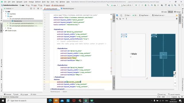 Radio Button Android Studio смотреть онлайн