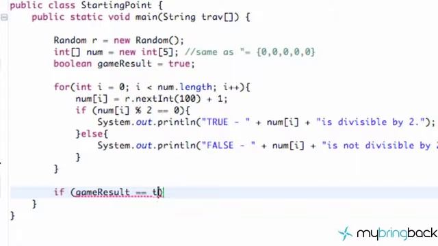 Learn Java Tutorial 1 22 Finish our App with Boolean Variables смотреть онлайн
