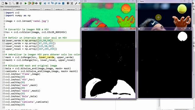 OpenCV + Python: Aplicación de espacios de color para segmentación смотреть онлайн