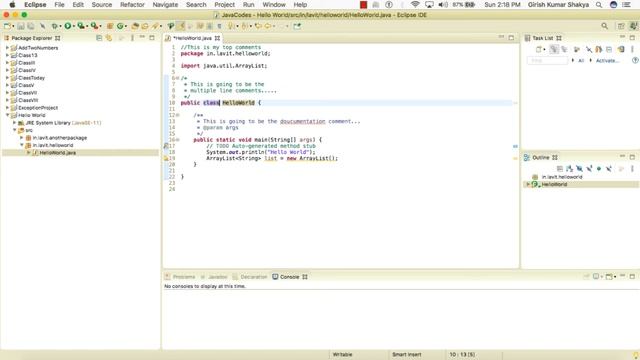6 Class Declaration In Java смотреть онлайн