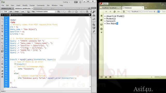 PHP and Mysql Essential Bangla 76 Update data from php script into database смотреть онлайн