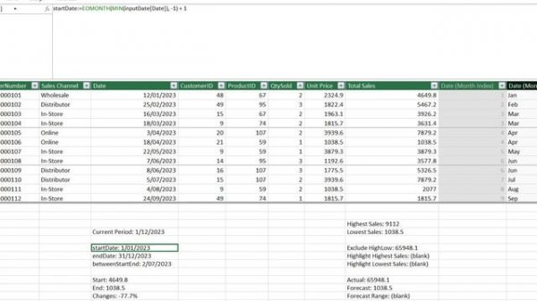 Excel - Data Visualization with DAX and Dynamic Array