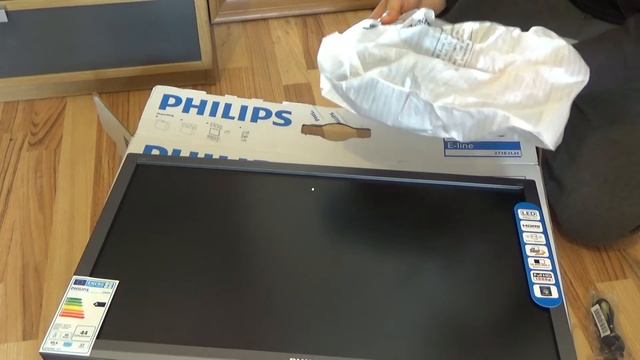 Philips E-Line 273E3LHSB/00 27'' LCD-Screen Unboxing смотреть онлайн