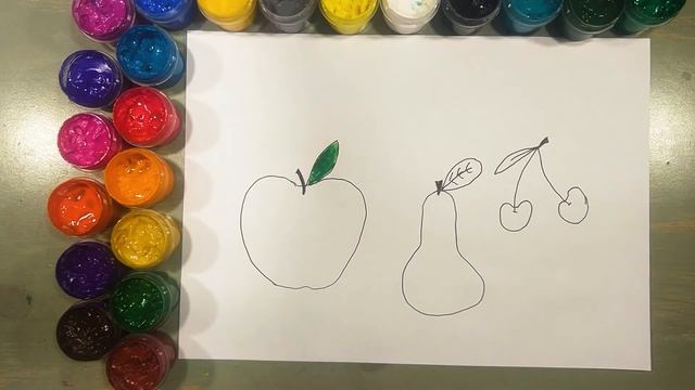 Fruit Drawing for kids Bolalar uchun meva chizish Рисование фруктов для детей смотреть онлайн