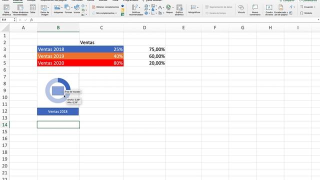 Gráficos de progreso en Excel con datos independientes y absolutamente flexibles. смотреть онлайн
