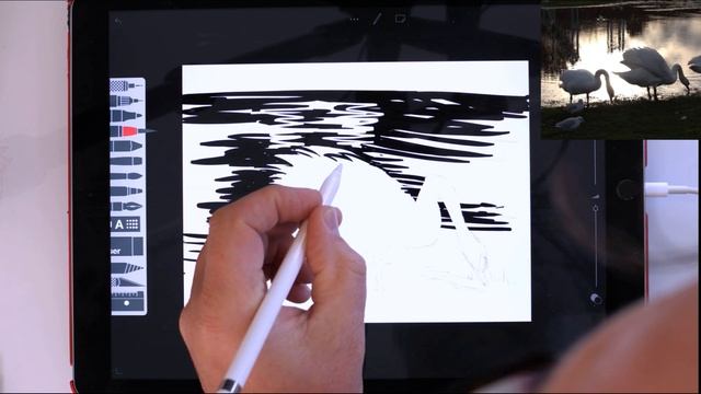 From pencil to ink in Tayasui - My digital sketchbook #49 смотреть онлайн