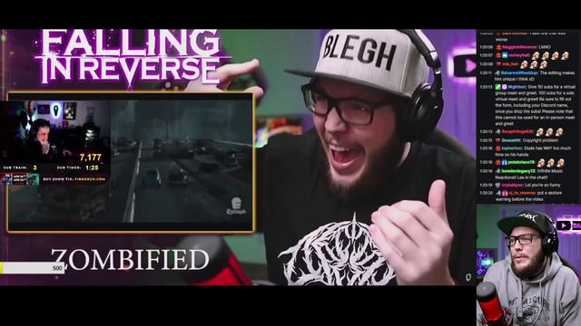 RONNIE RADKE Reacts to OHRION REACTS Reacting to Falling In Reverse - Zombified смотреть онлайн