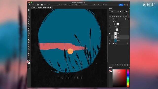 15 minute Photoshop Illustration #11 | Tapsiiee смотреть онлайн