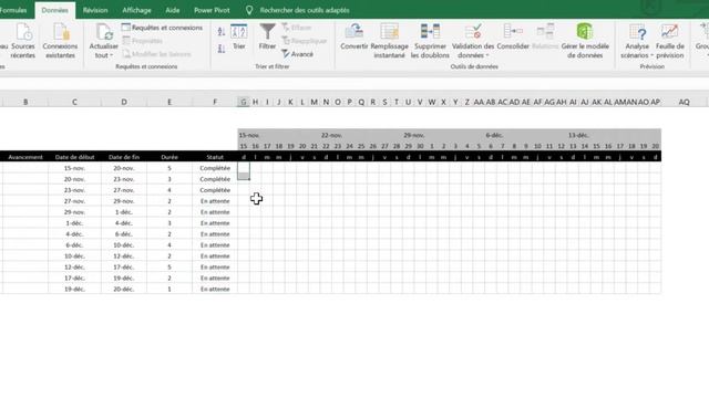 Diagramme de Gantt sur Excel смотреть онлайн