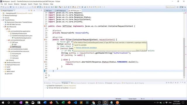 ST8023 Bearer JWT Token Auth 6 Validate the JWT using a filter class смотреть онлайн