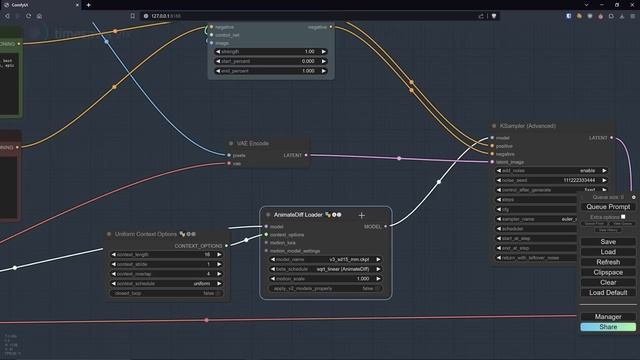 0166 Обработка видео в нейросети 2.0 / ComfyUI + AnimateDiff смотреть онлайн