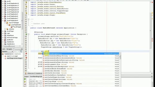 RadioButton and HBox in javaFX смотреть онлайн