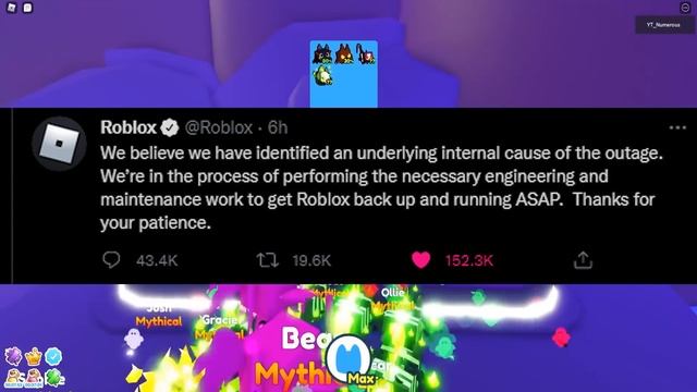 ROBLOX IS BACK! ROBOX WENT DOWN BECAUSE OF THIS... (Roblox Shut Down) смотреть онлайн