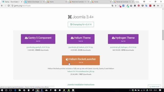 #2 Comparativo Gantry 5 x Helix 3 no Joomla - Tipos de Instalação смотреть онлайн