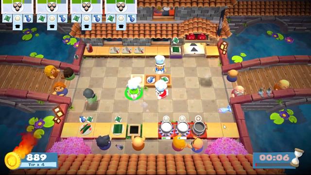 OVERCOOKED- FOOD BUSTLIN & KITCHEN CUSSIN смотреть онлайн