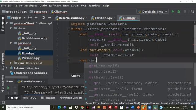 Classe, méthodes, Héritage et Polymorphisme смотреть онлайн