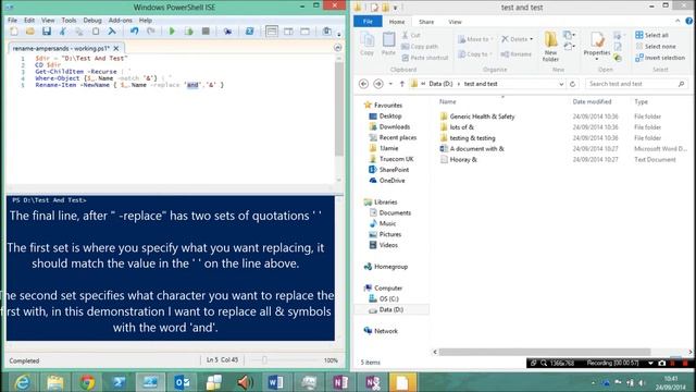 Tech Tips | How to bulk replace characters in files and folders | Powershell смотреть онлайн
