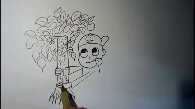 Как превратить слово Tree в рисунок. Легкий способ нарисовать и раскрасить. Kazyava Art смотреть онлайн