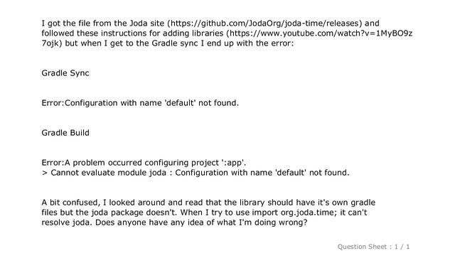 Android : Adding Joda Time to Android Studio смотреть онлайн