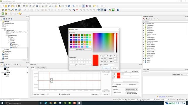 How to Create Cross Sectional Profiles using QGIS (ASTER vs SRTM) смотреть онлайн