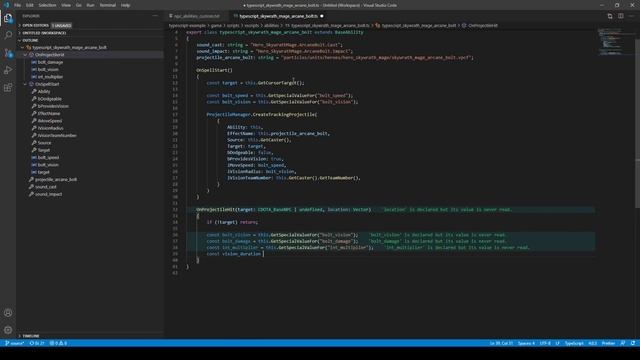 Skywrath Mage's Arcane Bolt in Typescript смотреть онлайн