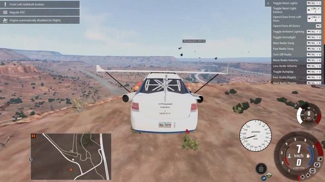 Ford Focus sedan but with JATO rockets and wings смотреть онлайн