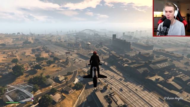 CRAZY NEW "ROCKET BIKE" STUNTS! - (GTA 5 DLC Stunts & Fails) смотреть онлайн