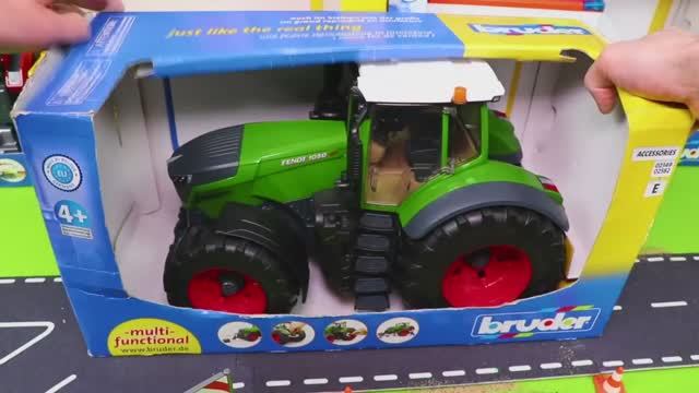 Трактор/Игрушечный трактор/ Мусороуборочная машина/Игрушки смотреть онлайн