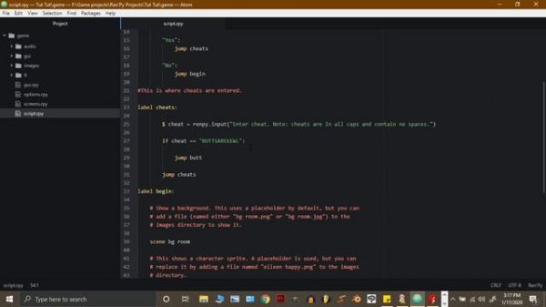 Ren'Py Tutorial - Cheat Codes