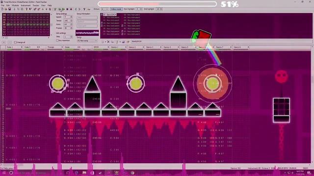 Geometry Dash - Time Machine by Waterflame (8-bit NES Remix, FamiTracker) смотреть онлайн