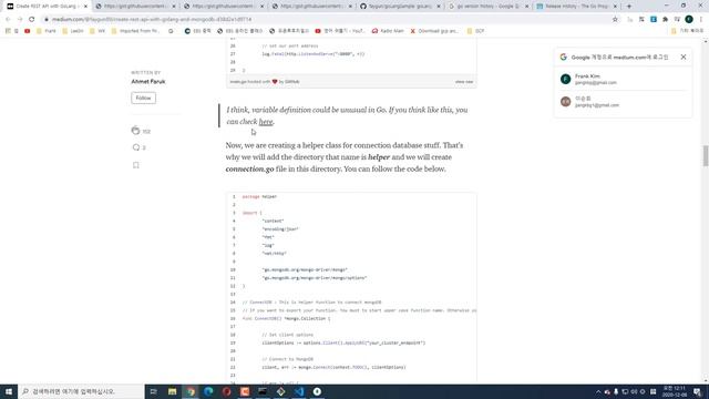 Create REST API with GoLang and MongoDB 001 смотреть онлайн