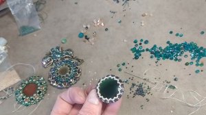 Подвеска. Оплетение кабошона легко и красиво .Часть 1