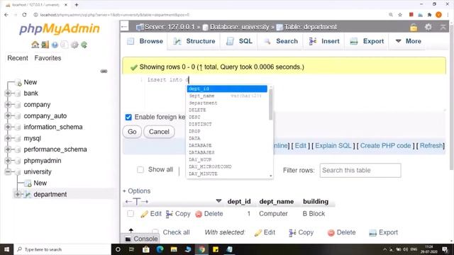 Insert Data into a Table in MySQL | Syntax to insert record | Learn MySQL | Learn with Vishal смотреть онлайн